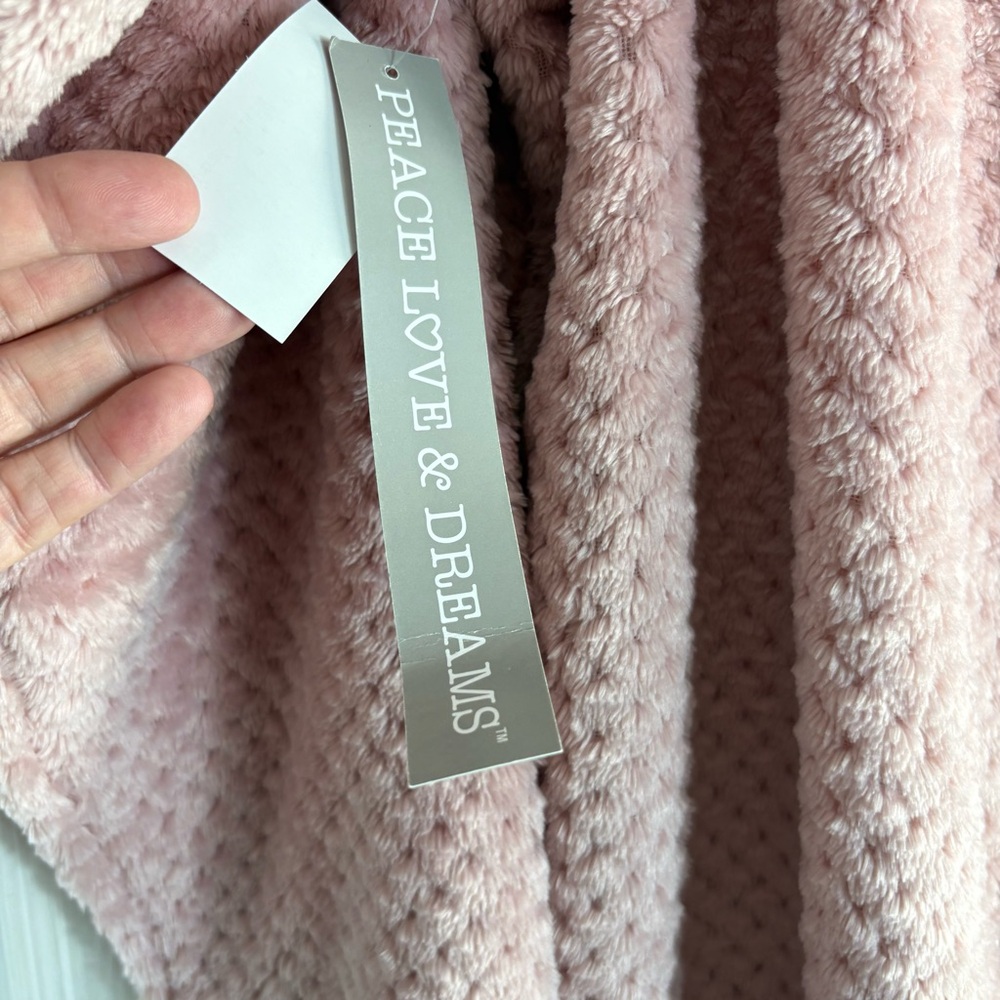 PEACE LOVE & DREAMS Lightweight Textured Jacket in Dusty Pink Size 3X — NWT - Picture 10 of 13